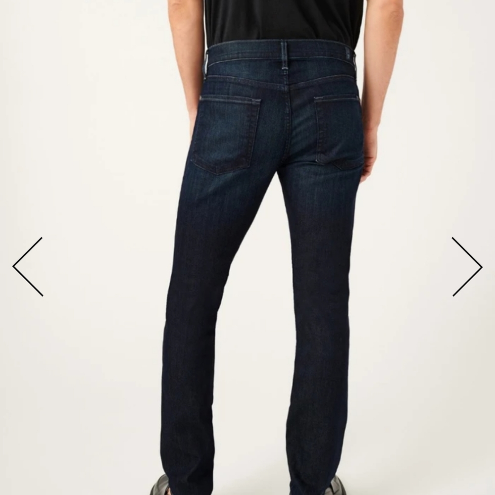 7 For All Mankind Luxe Performance PAXTYN Clean Pocket Jeans Size 28 - Picture 8 of 10